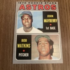 1970 Topps Rookie RC Card #227 John Mayberry Houston Astros Nm Free Ship!. rookie card picture