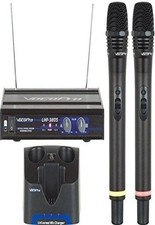 VocoPro UHF-3205 UHF-Dual Channel Rechargeable Wireless Microphone System,...