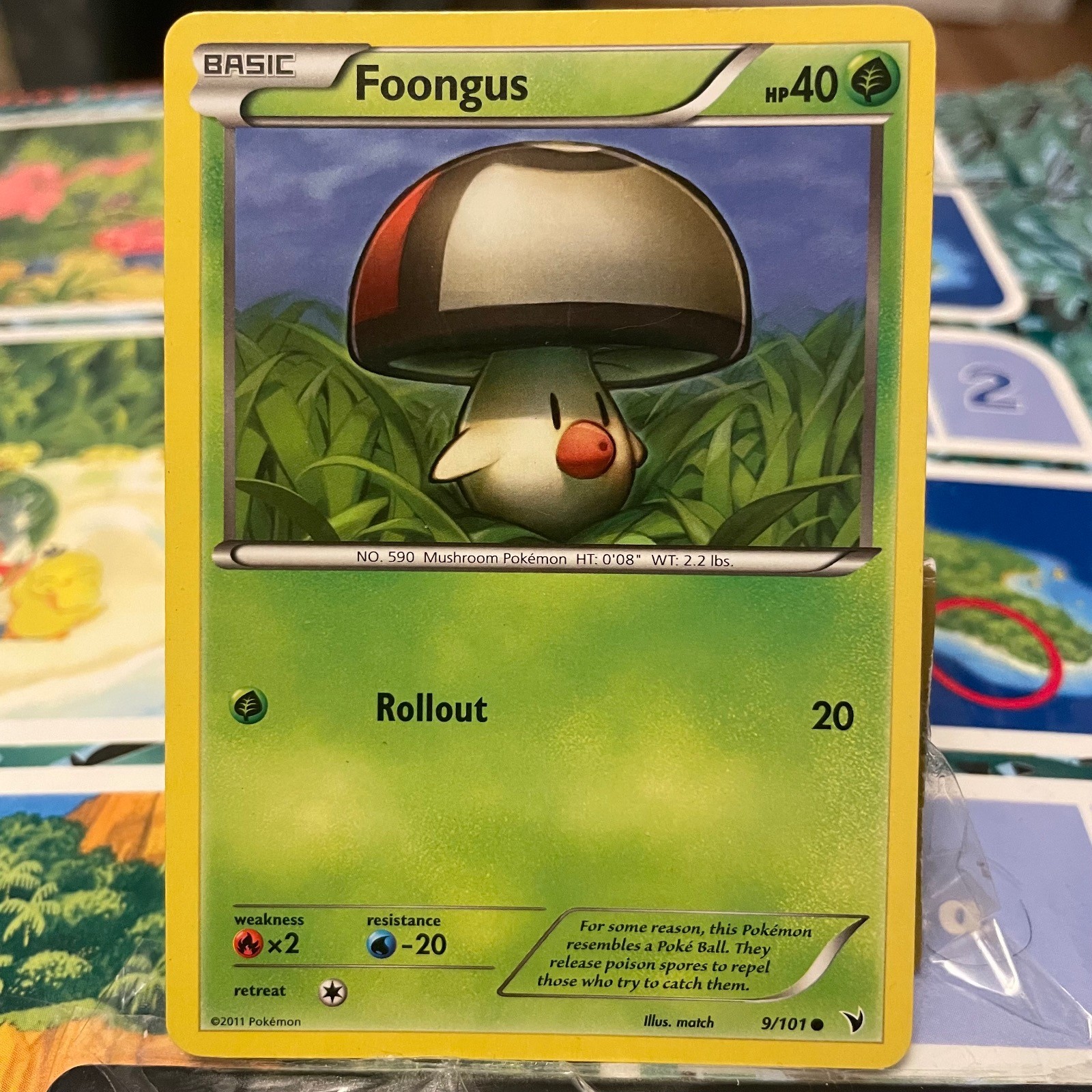 Foongus 9/101 Common Noble Victories Pokemon Lightly Played