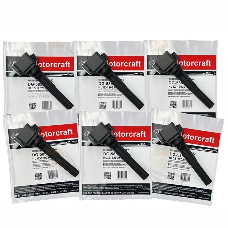 NEW 6 Pcs Ignitions Coil For Ford F150 DG585 Expedition Lincoln Navigator US Foto 3 de 4