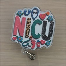 NICU Heart Multicolor Occupational ID Holder