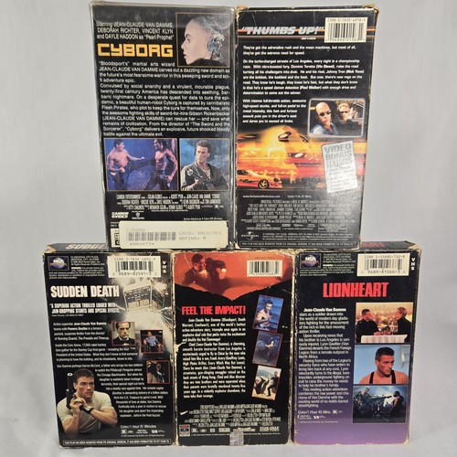 Fast Furious Cyborg Lionheart Double Impact Sudden Death VHS Movies Action Lot - Picture 3 of 8