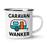 Caravan Wanker Emaille Tasse Becher Beste Geburtstagsgeschenk Oma Opa Mama Papa