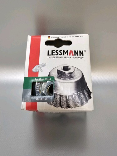 LESSMANN Topfbürste Ø 65 mm M14 Drahtstärke 0,35 mm Stahl 12500 min-¹ - Bild 1 von 7