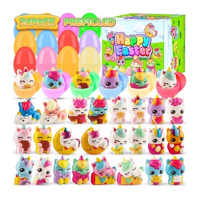Prefilled Easter Eggs 24 Pack 2.75inch Filled with Slow Rising Toys - Easter