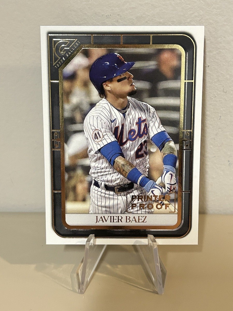 2021 Topps Gallery Parallel Printer Proof Javier Baez #48 New York Mets