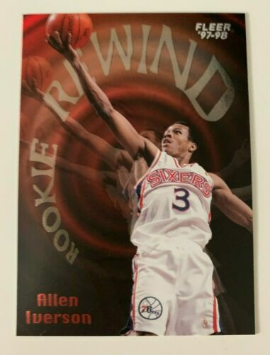 1997-98 Fleer Basketball Thrill Seekers #6 Allen Iverson 1997-98 Fleer Basketball Thrill Seekers #6 Allen Iverson