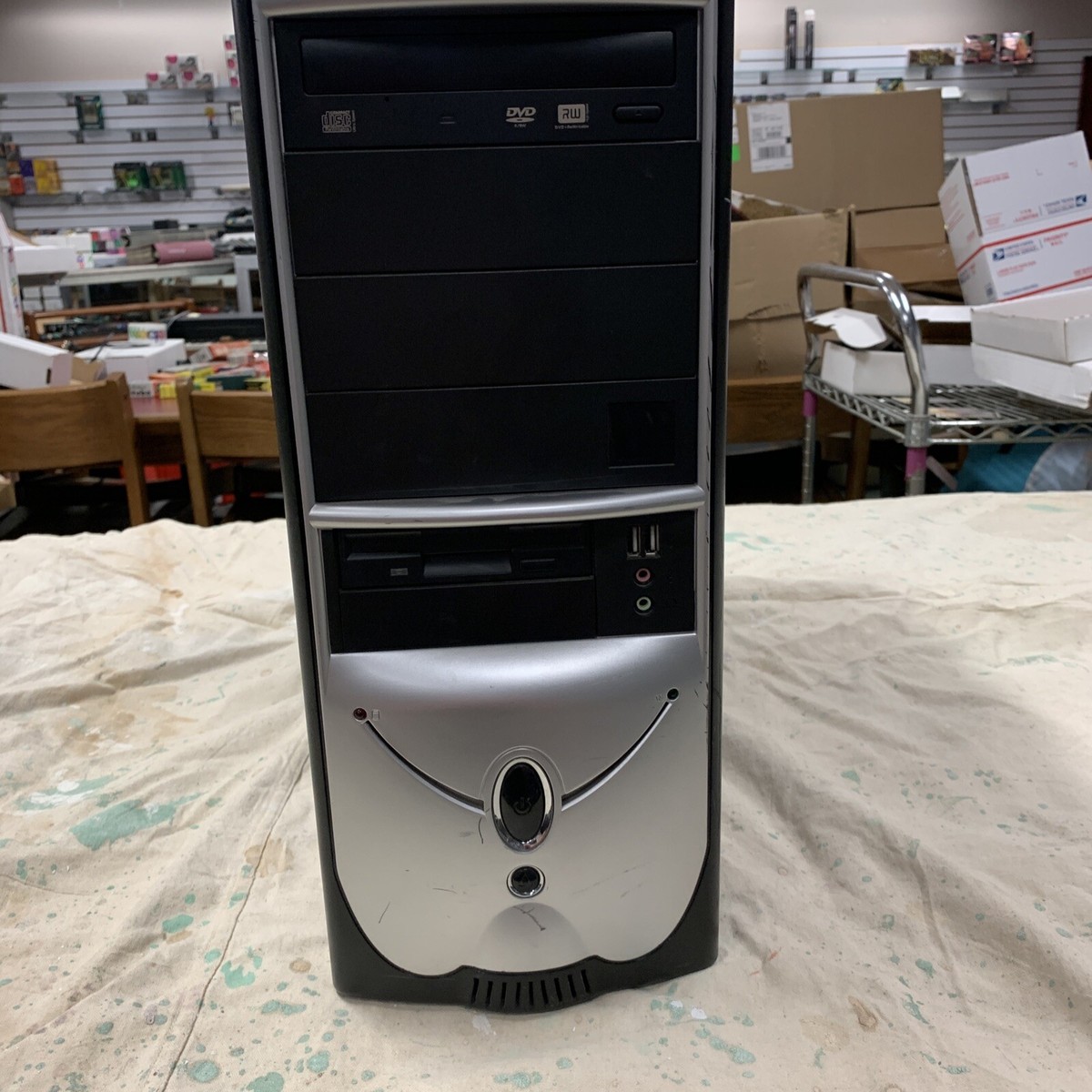 Intel Pentium D 3.2ghz windows xp computer 256mb ram for parts or