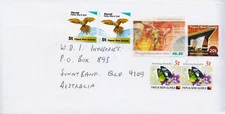 PNG COVER  - UPRATED PROVISIONALS ON COVER TO AUSTRALIA