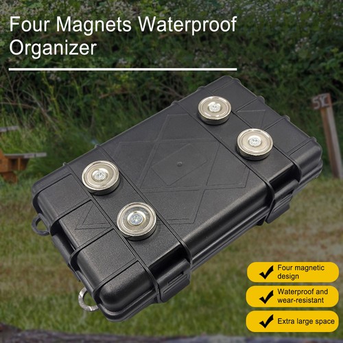 Magnetic Key Holder Under Car Under Car Waterproof Hidden Stash Box Key Hider - Picture 3 of 12