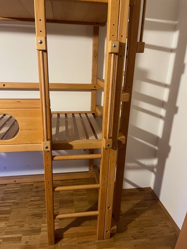 Billi-Bolli Etagenbett, Studentenbett, Hochbett mitwachsend, Stockbett, Piraten - Bild 12 von 15