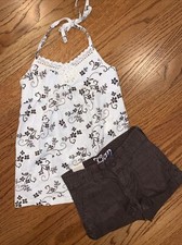 Gap Kids NWT Sz 4-5 Halter Top  5 Slim Brown Shorts