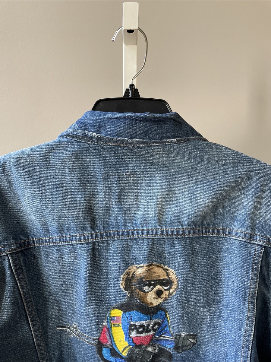 Polo Ralph Lauren Denim Polo Bear Alpine Ski TRUCKER JACKET Polo Ralph Lauren Denim Polo Bear Alpine Ski TRUCKER JACKET