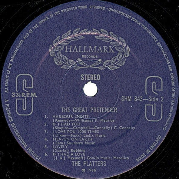 The Platters The Great Pretender (Vinyl) eBay