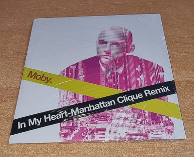 MOBY In my heart Manhattan Clique Remix RARE UK EU PROMO CD SINGLE STILL SEALED