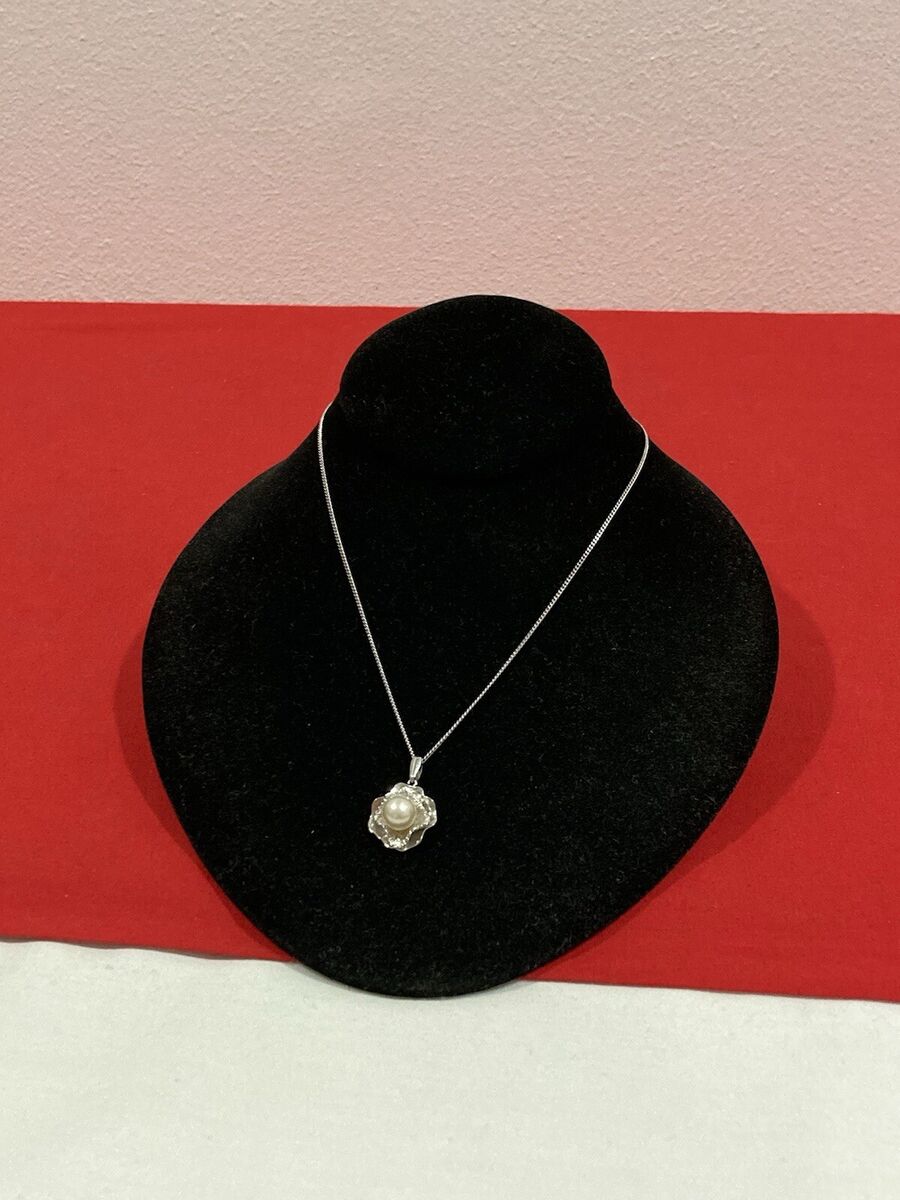Vintage SN 925 Sterling Silver Signed Pearl Pendant & Oval Link Necklace 18” | eBay Vintage SN 925 Sterling Silver Signed Pearl Pendant & Oval Link Necklace 18” | eBay
