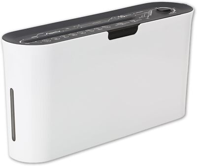 Paper Shredder for Home Office, White Compact Design, 2 Sheet Crosscut 