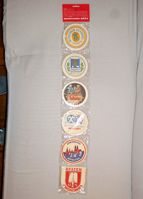 24 BIERDECKEL MUNCHNER BRAU BEER COASTERS GERMANY 1972 OLYMPIC MUNICH
