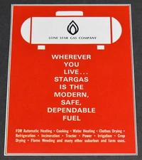 1967 Print Ad Texas Pottsboro Lone Star Gas Company Stargas Dependable Fuel Art