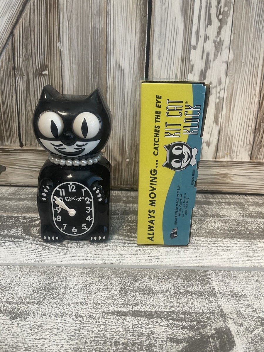 90th Edition Black Kit Cat Girl Klock with Retro Collectors Box