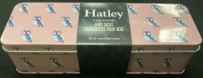 5 Paar Hatley 0-12 Monate Baby Kleinkinder Socken in Geschenkdose
