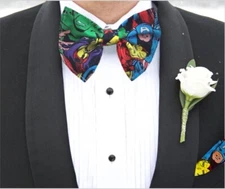 Marvelous Hero Pre Tied Bow Tie Formal Wedding Tux Prom Handmade to Order