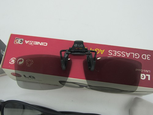 Genuine LG Cinema 3D Family Pack AG-F310 3 3D Glasses, 1 Clip 3D Glasses - Picture 2 of 4
