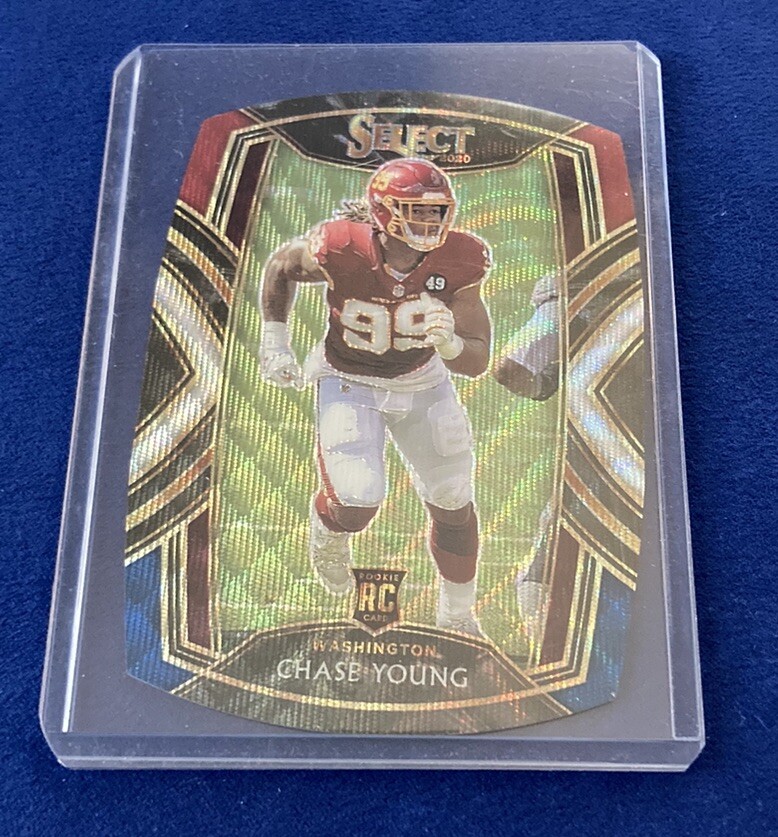 Chase Young 2020 Panini Select Club Level Tri-Color Prizm Die-Cut #264 Rookie RC