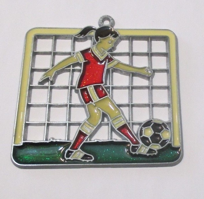 FEMALE SOCCER PLAYER SUNCATCHER (SPORTS BALL SUNCATCHERS) eBay