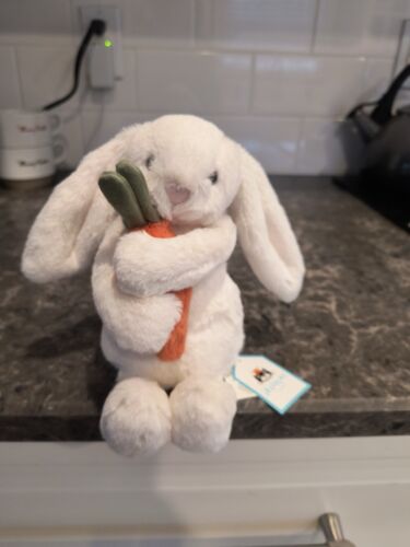 NWT Jellycat I am Bashful Carrot Bunny Little 6" Easter Plush 100% REAL NOT FAKE
