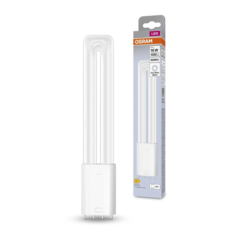 OSRAM DULUX L18 Lámpara LED 2G11, 8W, 1000lm, 4000K, Reemplazo para 18W KLLni - Imagen 2 de 3