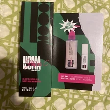 UOMA Beauty by Sharon C GO AWF Cleansing Oil & BE BADDER BOOM Mini Mascara Set 