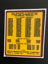 VINTAGE DELTA PATENT DECAL