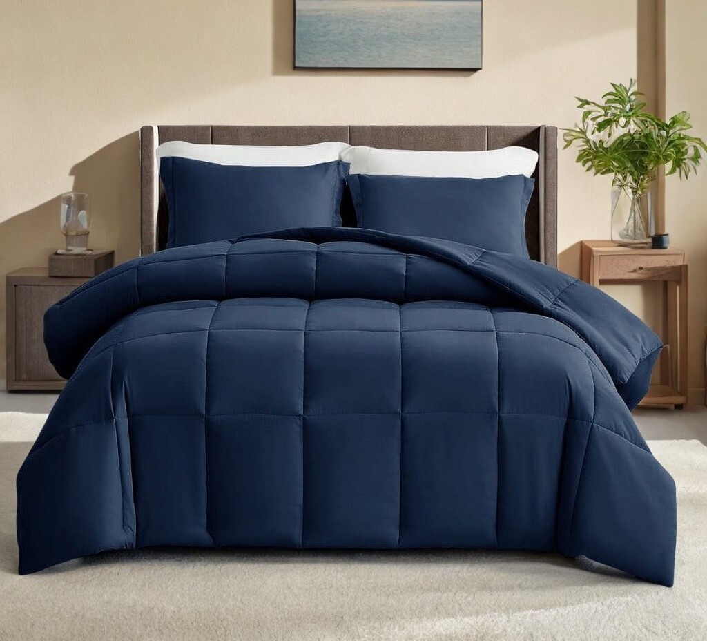 Edredón Nordico cama 135 a 150 cm Medidas 220x220 calidad superior Azul