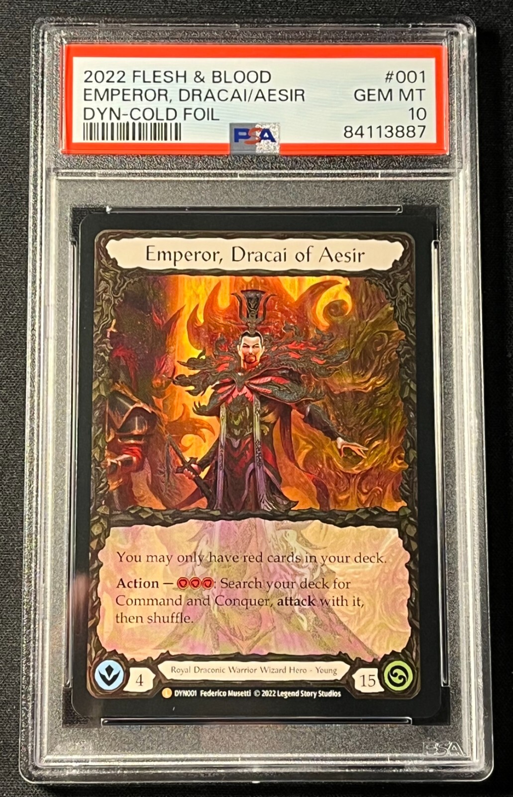 PSA9】 Command and Conquer cold foil fab FLESH AND BLOOD COLD FOIL