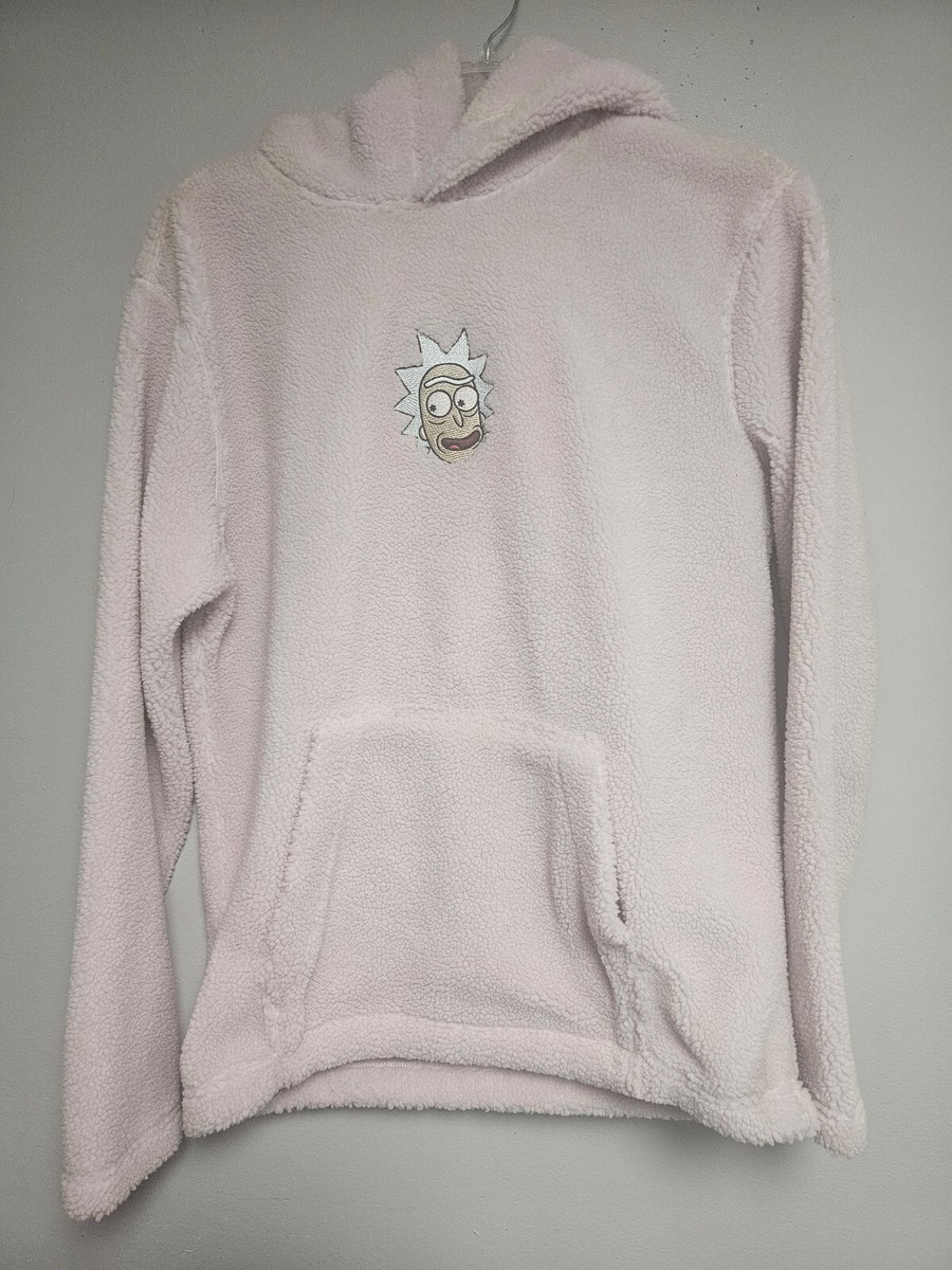 H&M Cartoon Network Rick Morty Size M purple fuzzy long sleeve