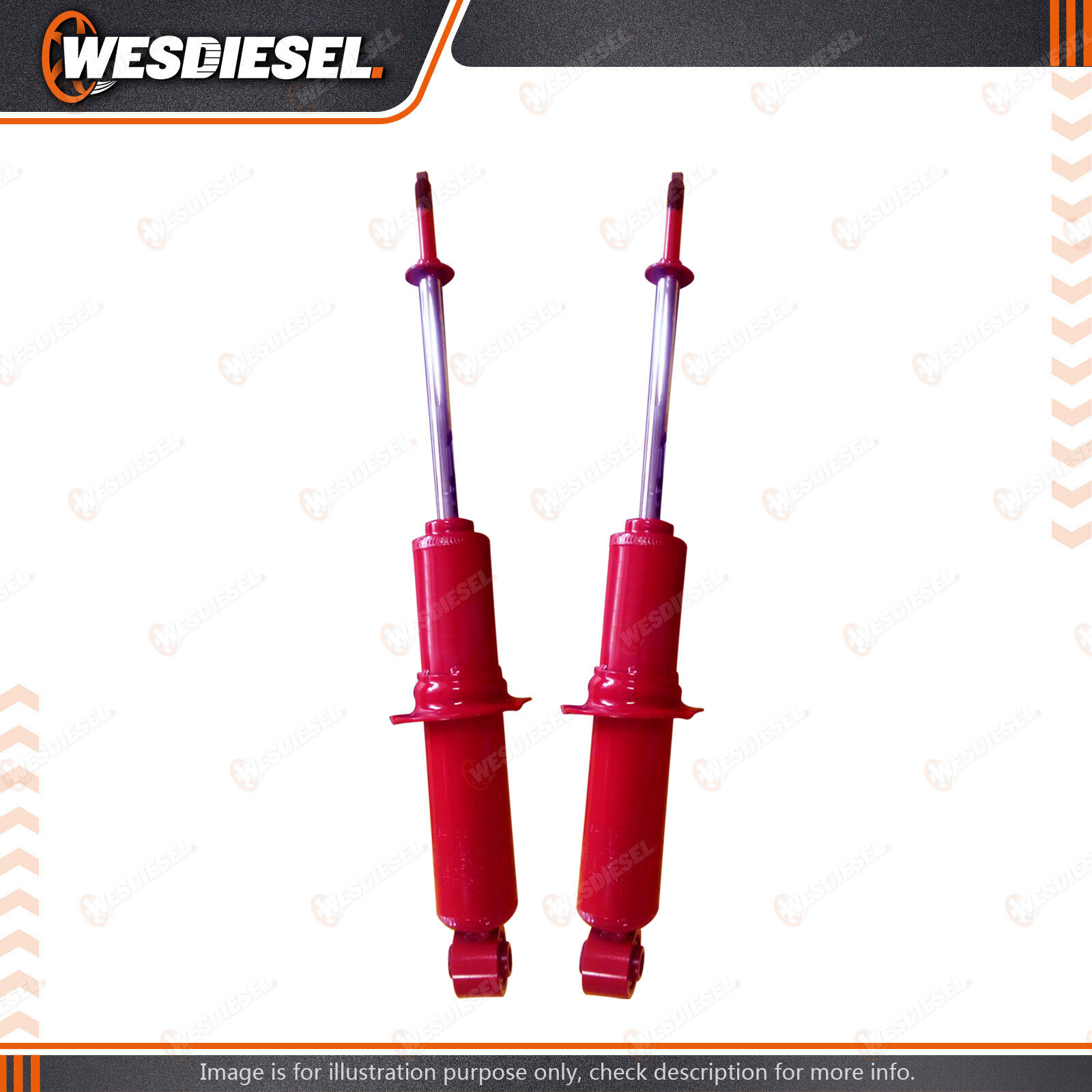 2 x Front KYB SKORCHED 4'S Shock Absorbers fits TOYOTA FJ Cruiser