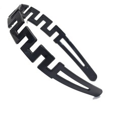 5 Black Plastic Square Wide Alice Hair Band Headband 20mm Hair Accessories