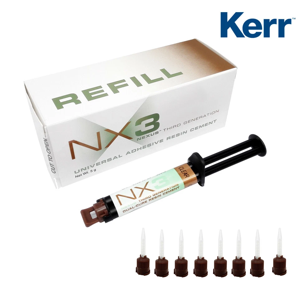 *1er Pack* Kerr Nexus NX3 Universal Kleber Harz Zement klar 5g Spritze 33643 - Bild 2 von 3