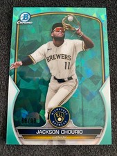 2023 Bowman Chrome Sapphire Jackson Chourio Aqua IMAGE VARIATION  /99 BCP-246
