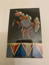 c.1970s Dance on Tom-Tom Stand Rock Indian Ceremonial Wisconsin Dells Postcard