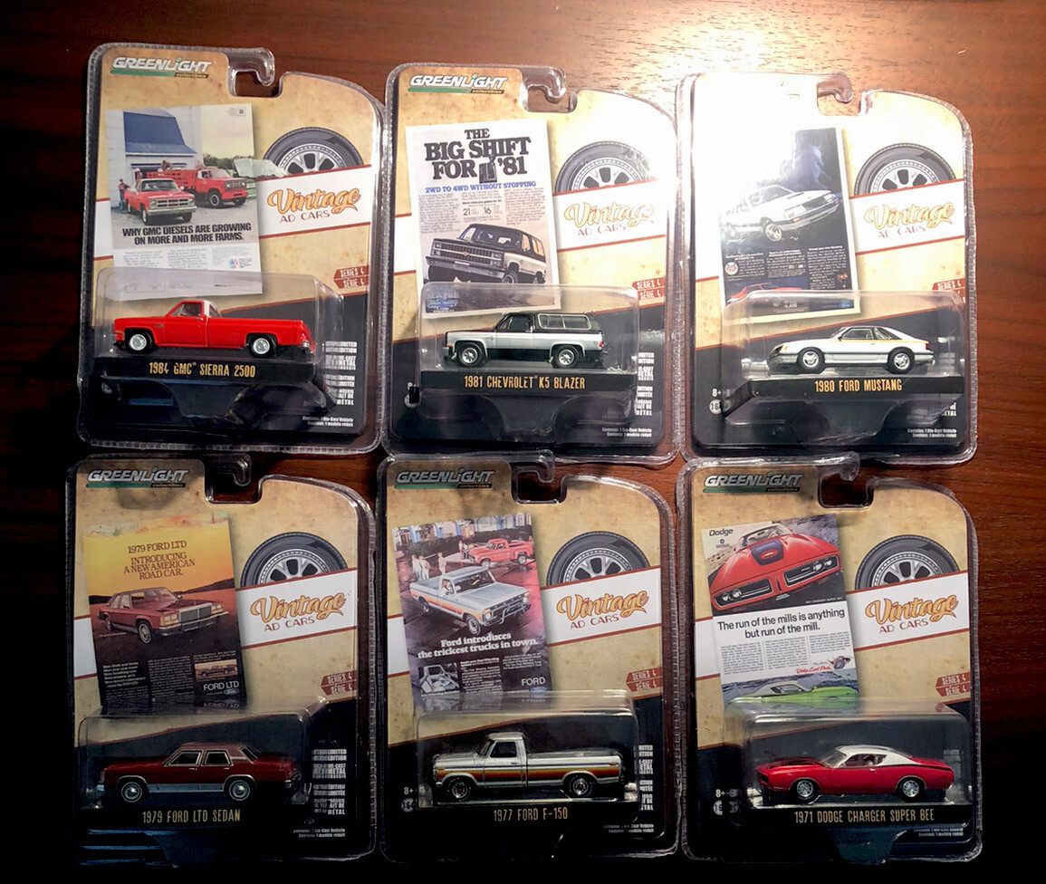 NEW GREENLIGHT VINTAGE AD CARS SERIES 4 LIMITED EDITION