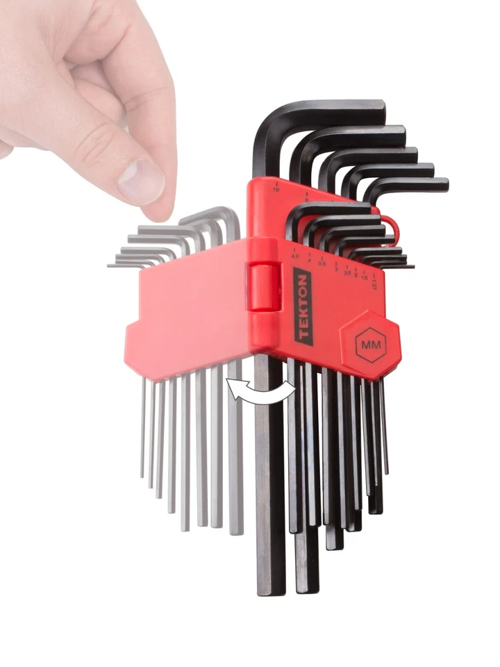 Tekton 25242 Hex Key Wrench Set, 13-Piece (1.27-10 mm) - Image 4 of 4