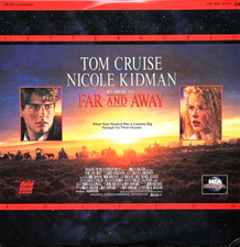FAR AND AWAY TOME CRUISE, NICOLE KIDMAN PREMIUM QUALITY USED LASERDISC NM/EX 