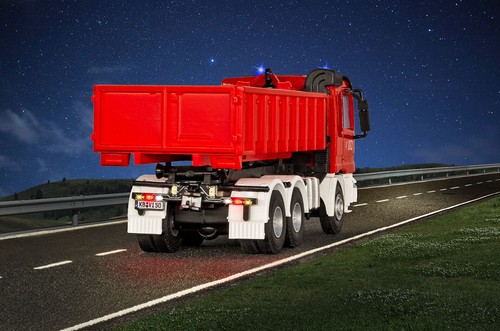 Viessmann 8050 MB ACTROS Feuerwehr mit Abrollcontainer + Rundumleuchten Neu 2023 - Picture 7 of 7