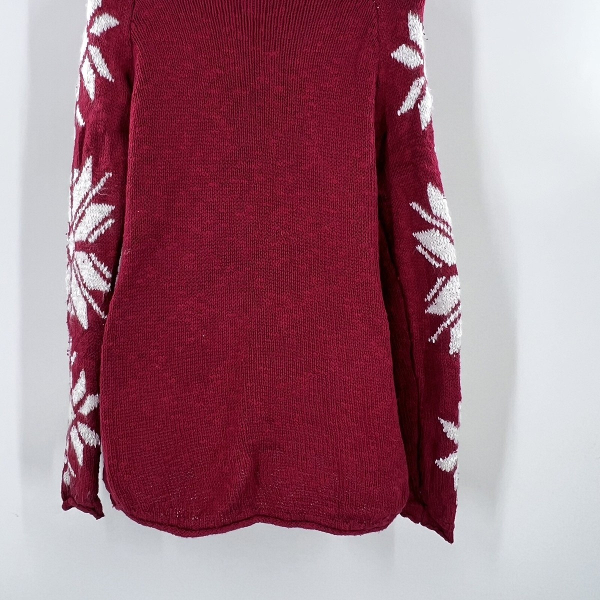 Pull Tunique American Rag à Flocons De Neige Noir Et Gris - Taille L - Neuf Avec étiquettes
