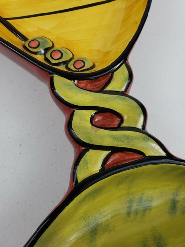 Certified International Carolyn Oltman Martini Art In Motion Large Serving Dish - Picture 7 of 9