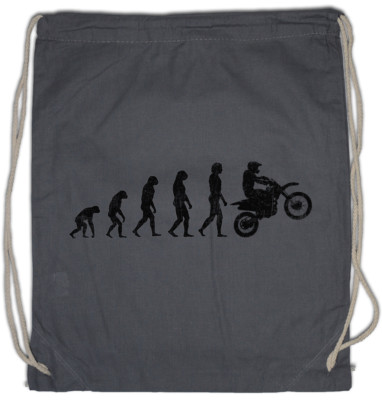 Motocross Evolution Turnbeutel Human Fun Driver Motorcycle Biker Club Fahrer