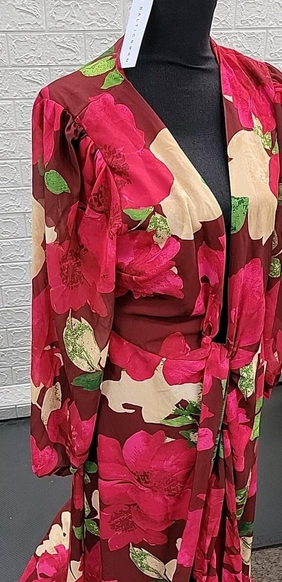 Katinka Long Sleeve Floral Wrap Maxi Dress New Baltic Born Katinka