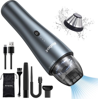 RUBOT Mini Vacuum, Cordless Handheld Vacuum Cleaner,7000Pa w. Powerful Suction